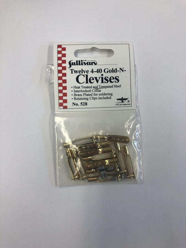 SUL528 - Clevis 4-40 Gold (12) SUL