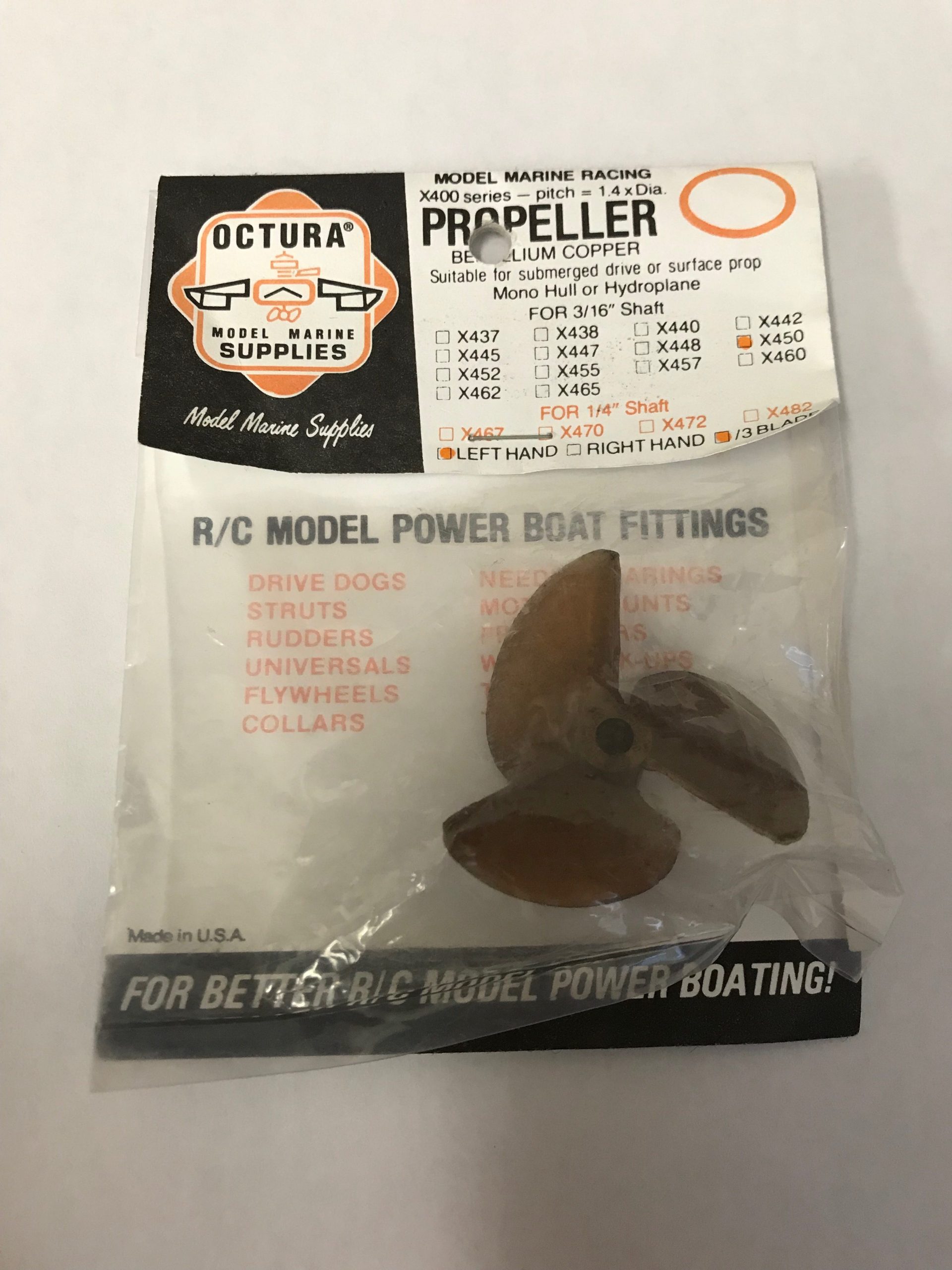 OCX450/3 – Prop X450 3 Blade – TM Vintage RC