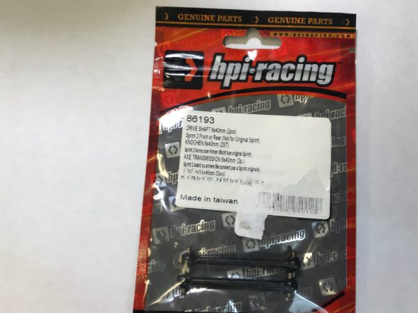 HPI86193 - Drive Shaft 6x40mm Front or Rear (2) - Sprint 2